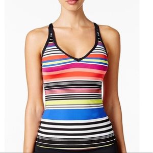🆕 Striped Tankini Bathing Suit Top 🌈🏖
